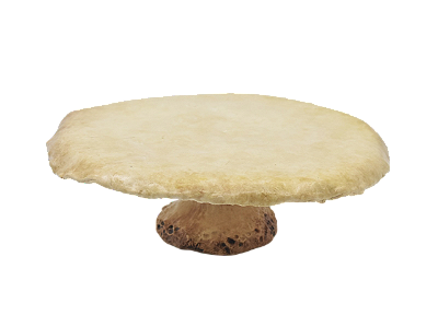 Pré-venda Prato de bolo cogumelo branco com pé G Zanatta Casa
