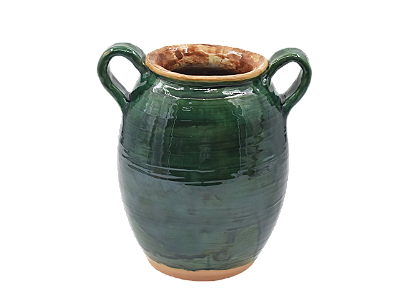 Pré-venda Vaso P com alças verde hera Zanatta Casa