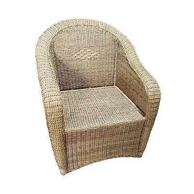 Poltrona de junco com saia (sem almofada)