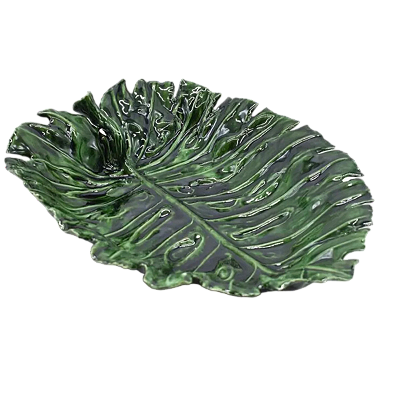 Bowl folha costela de Adão verde (53 cm)
