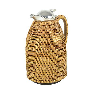 Garrafa Térmica em Rattan Natural 1litro