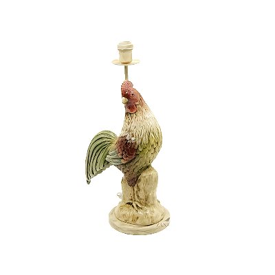 Abajur Galo com Cúpula de Taboa Zanatta Casa