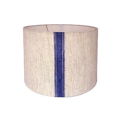 Cúpula de linho com listra larga azul