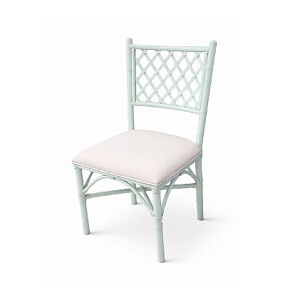 Cadeira treliça bambu verde claro