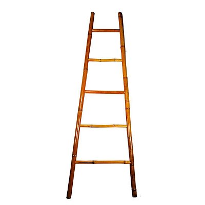 Escada decorativa de bambu