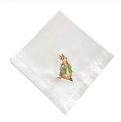 Guardanapo Coelho Verde com Cenoura (linho)