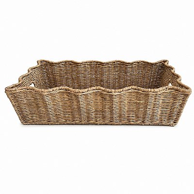 Bandeja rattan borda ondulada (50 cm)