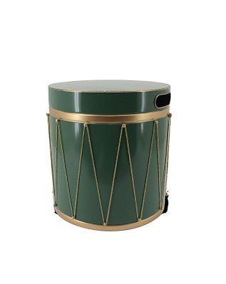 Tambor verde decorativo de Natal (40 cm)