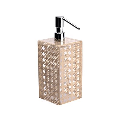 Dispenser para sabonete líquido em acrílico e palhinha