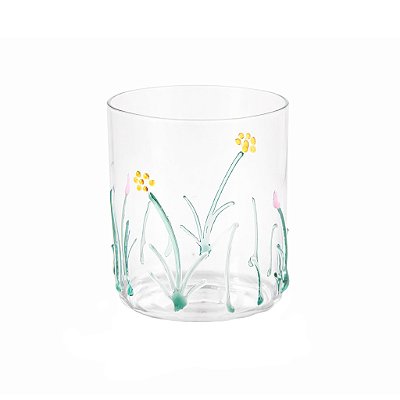 Copo em borossilicato Flowers (set 2)