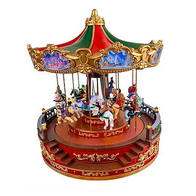 Brinquedo de Natal carrossel (32 cm)