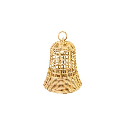 Sino grande em fibra natural para árvore de Natal