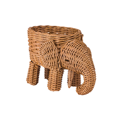 Cesto elefante P em rattan (30 cm)