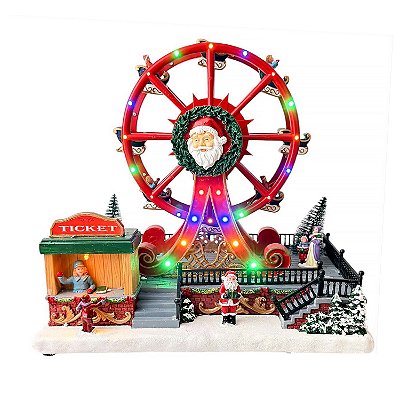 Brinquedo de Natal roda gigante com bilheteria