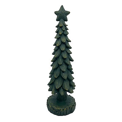 Mini árvore de Natal rústica verde
