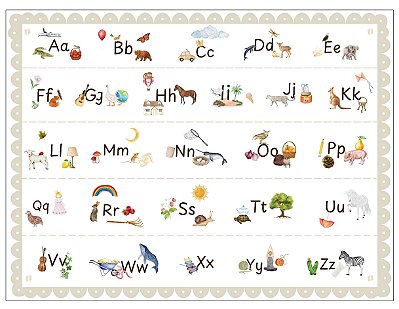 Tapete modular infantil ABC Inglês em EVA