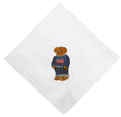 Guardanapo linho ursinho casual