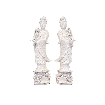 Par de esculturas chinesas vintage