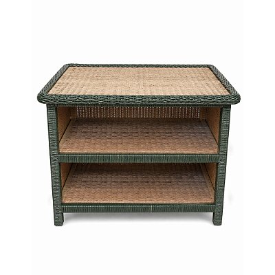 Mesa lateral/ cabeceira em junco dois andares