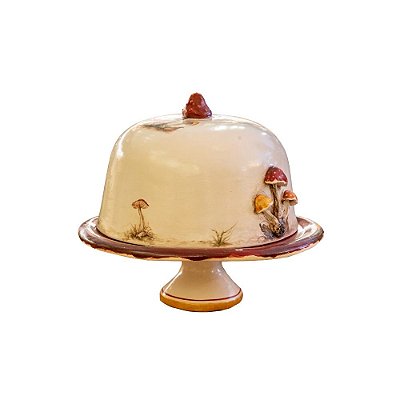 Boleira cogumelo com tampa P