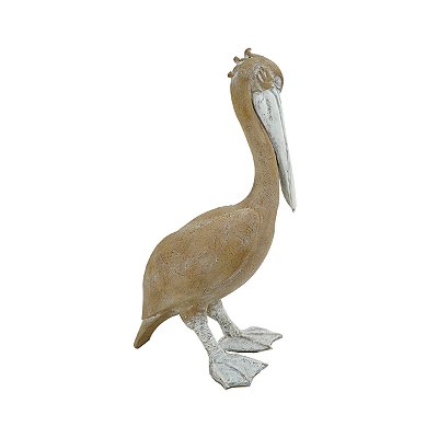 Pelicano decorativo em resina