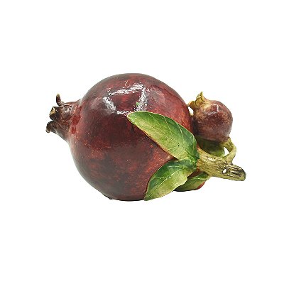 Enfeite romã G no galho com mini romãs