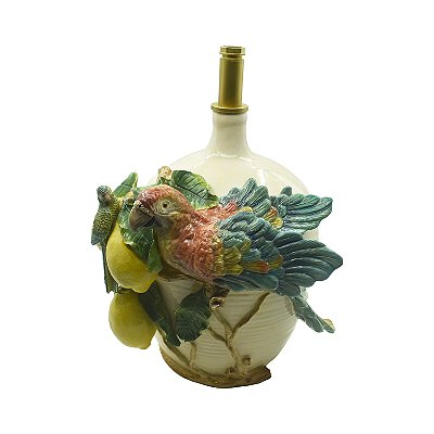 Base abajur com limões e araras