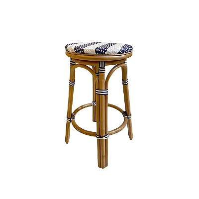 Banqueta bar lista azul