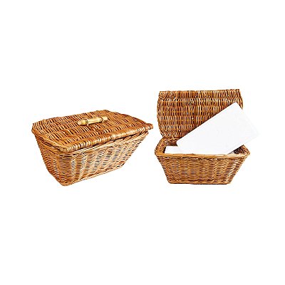 Porta sorvete vime com tampa 500ml