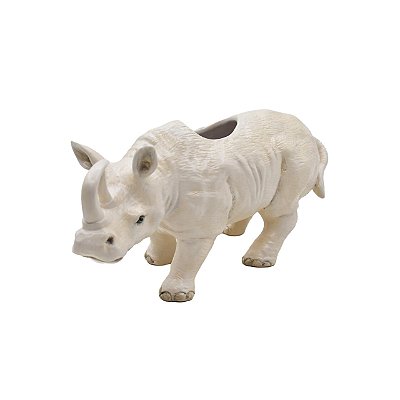 Vaso rinoceronte branco