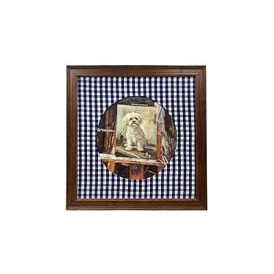 Quadro cachorro Maltês