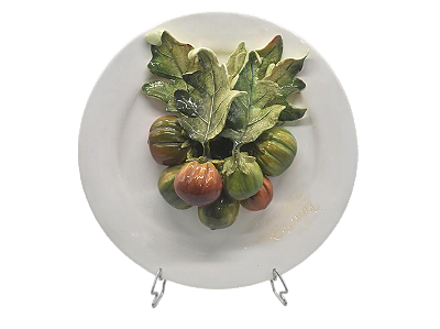 Prato decorativo de parede apliques de tomates