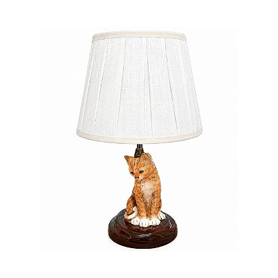 Base abajur gato laranja