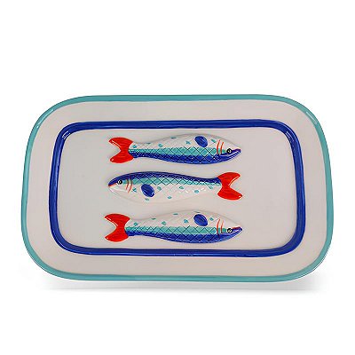 Bandeja sardinhas em relevo (25 cm)