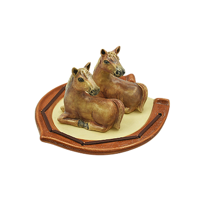 Saleiro e pimenteiro cavalo