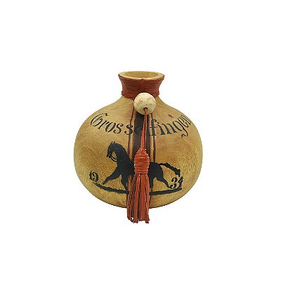 Vaso bojudo madeira cavalo