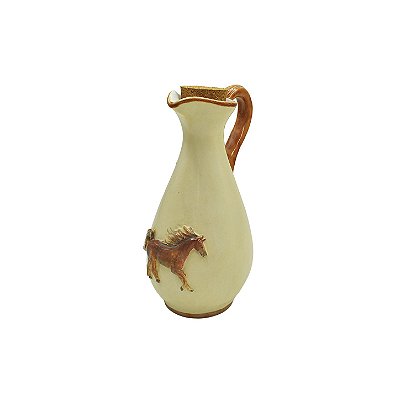 Garrafa porta azeite com aplique de cavalo