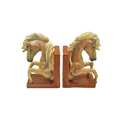 Porta livros cavalos
