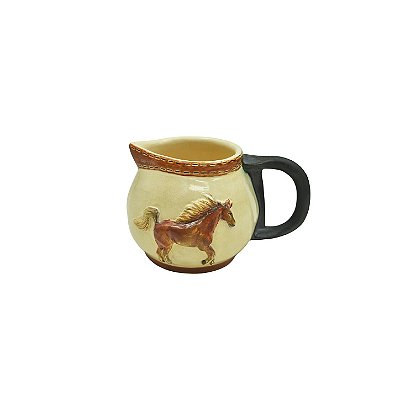 Mini leiteira com aplique de cavalo