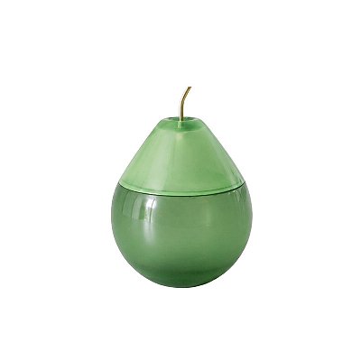Pote pera verde em resina