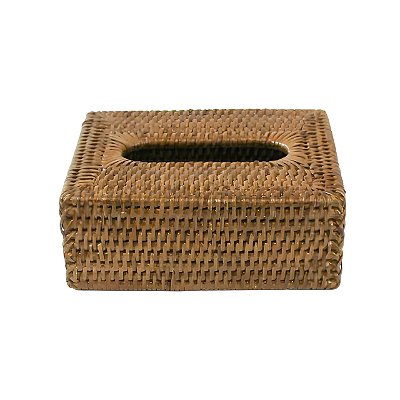 Caixa de lenço em rattan