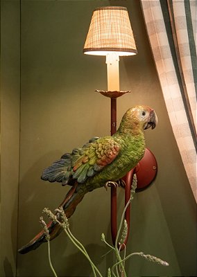 Arandela arara multicolorida