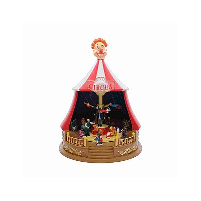 Brinquedo natal circo com luz e movimento