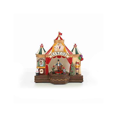 Brinquedo natal palco de circo com luz
