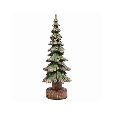 Enfeite árvore Natal ripada com vaso de tronco (45 cm)