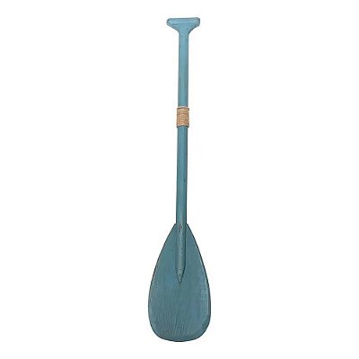 Remo decorativo azul turquesa de madeira
