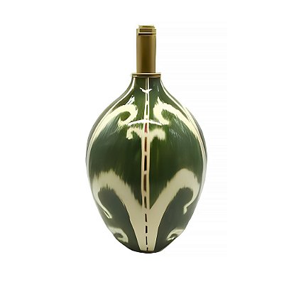 Base de abajur Ikat Verde Zanatta Casa