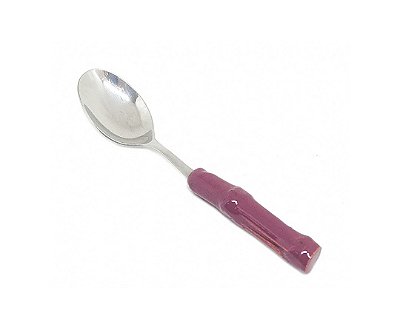 Colher de Café de Bambu Rosa antigo