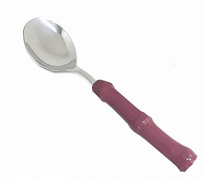 Colher de Sopa de Bambu Rosa antigo