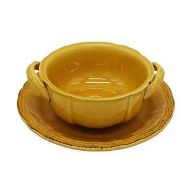 Bowl para consommé amarelo mostarda Zanatta Casa